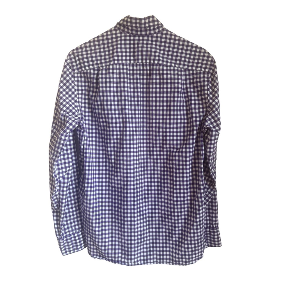 J.Crew Mens Small Purple Plaid Button Down Long Sleeve Shirt Cotton Pocket - Picture 2 of 5